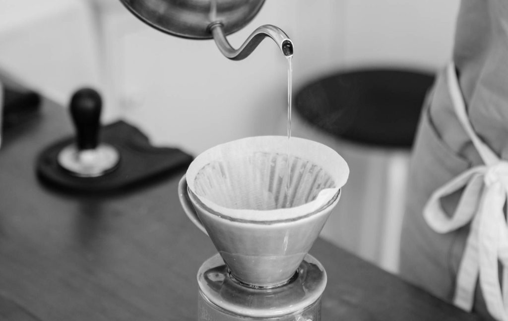 Afbeelding van een koffie funnel - filter